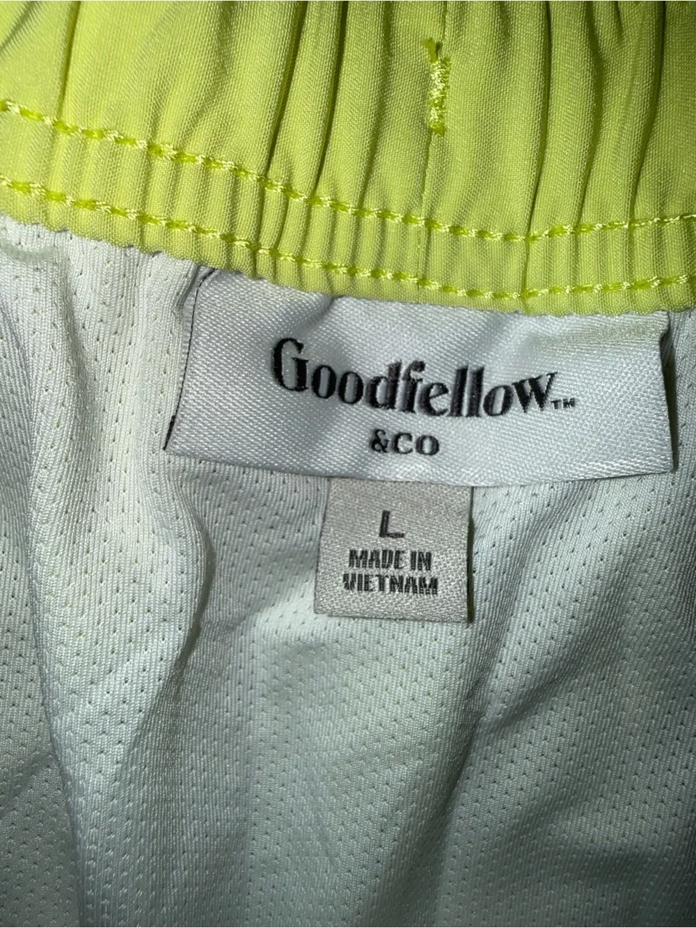 Goodfellow & Co Neon Yellow Elastic Waistband Shorts